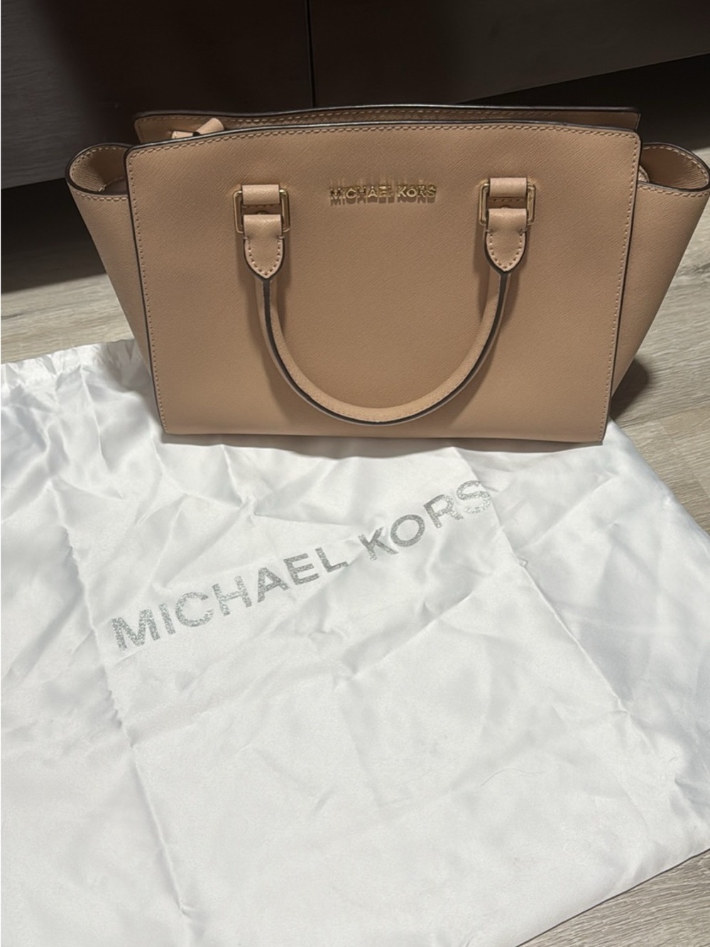 Michael Kors Selma Satchel with Gold Hardware